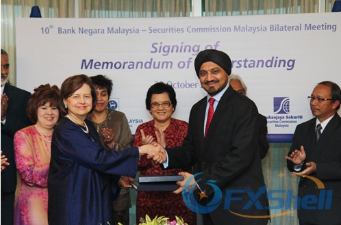 马来西亚国家银行与证券委员会签署谅解备忘录